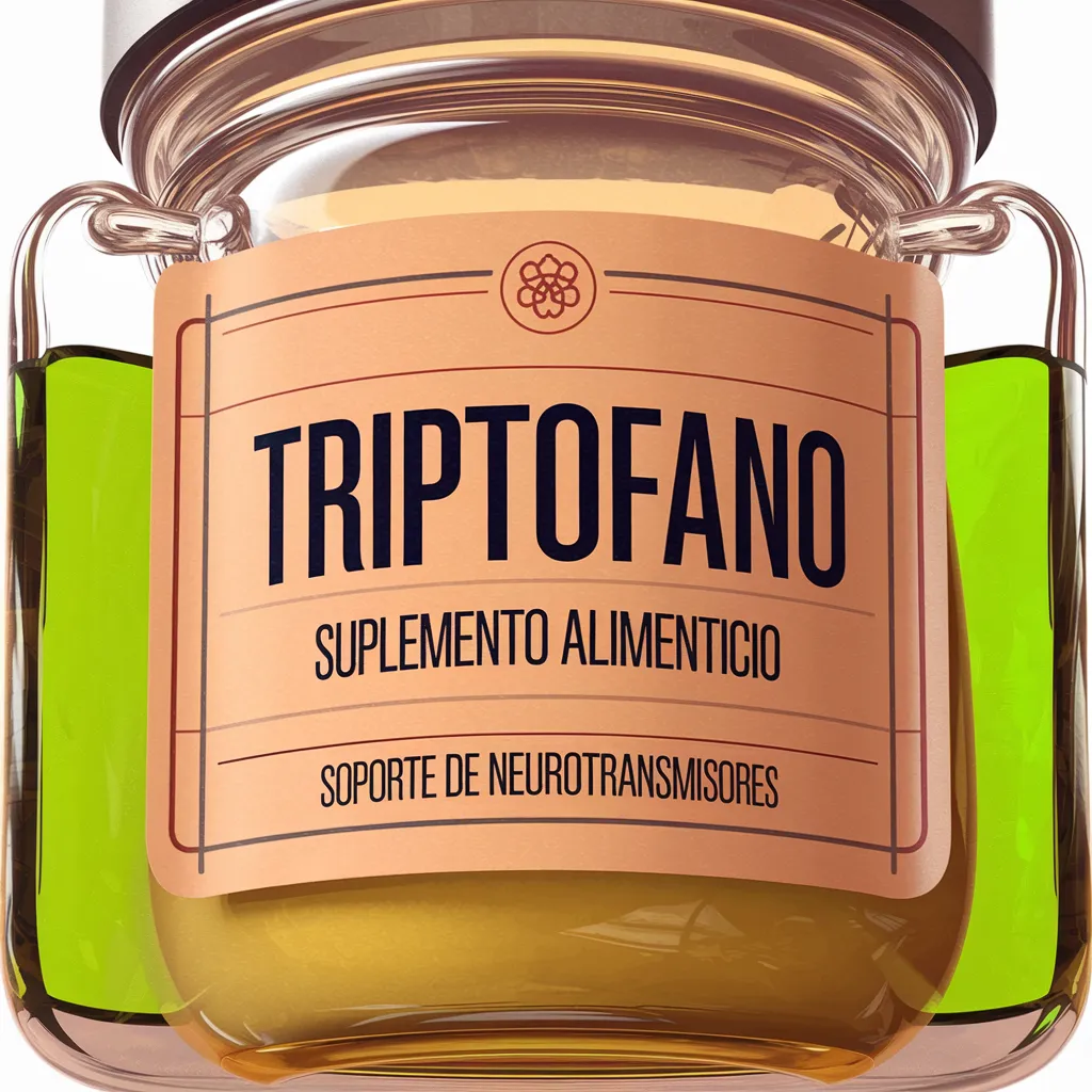 Triptófano, suplemento alimentario para aumentar la serotonina.